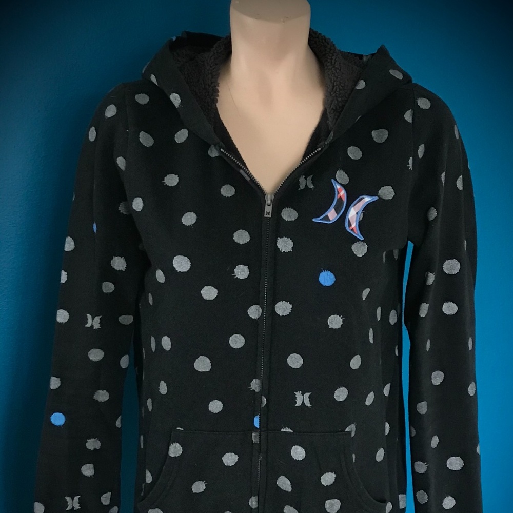 Hurley polka dot hoodie